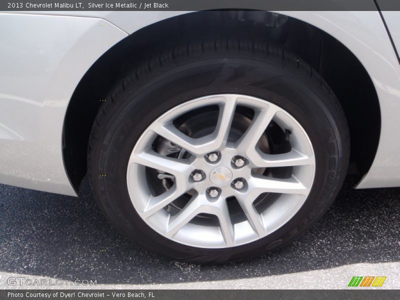 Silver Ice Metallic / Jet Black 2013 Chevrolet Malibu LT