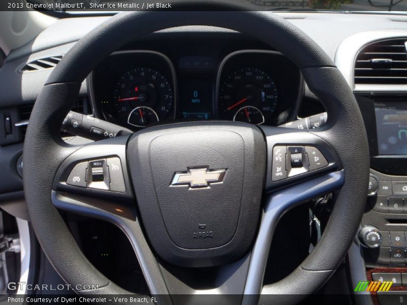Silver Ice Metallic / Jet Black 2013 Chevrolet Malibu LT