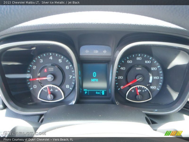 Silver Ice Metallic / Jet Black 2013 Chevrolet Malibu LT