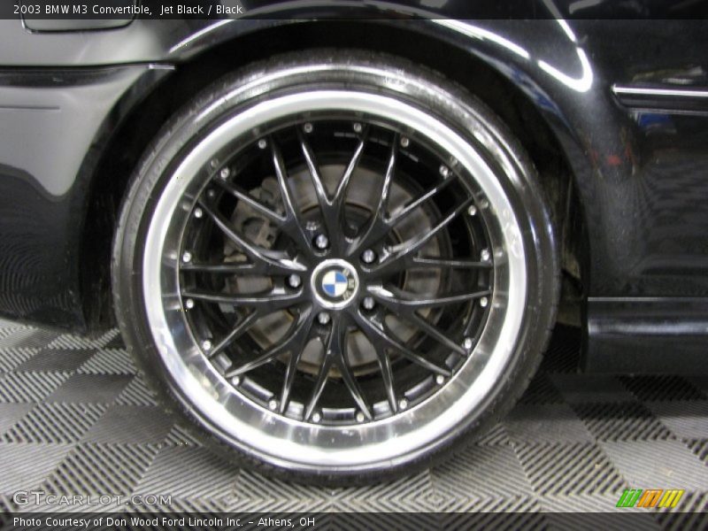 Jet Black / Black 2003 BMW M3 Convertible