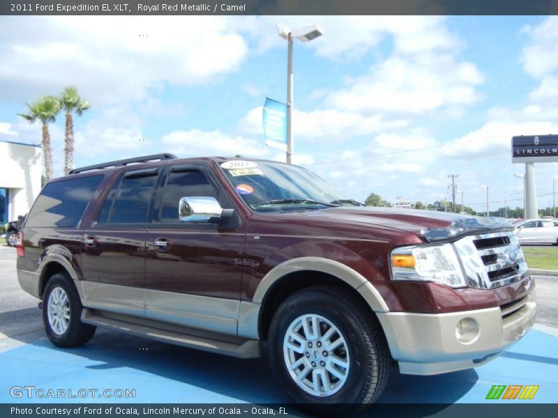 Royal Red Metallic / Camel 2011 Ford Expedition EL XLT