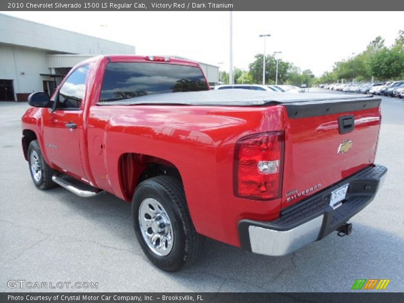 Victory Red / Dark Titanium 2010 Chevrolet Silverado 1500 LS Regular Cab