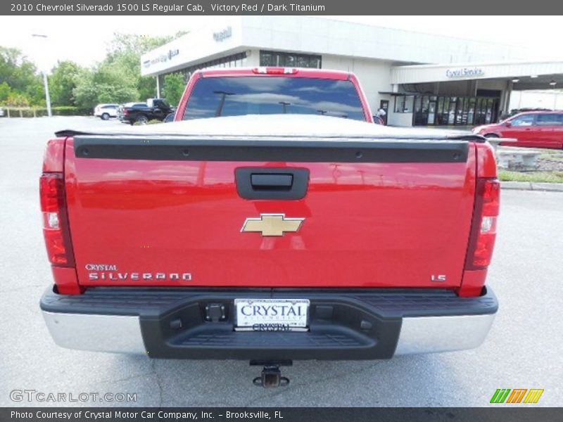 Victory Red / Dark Titanium 2010 Chevrolet Silverado 1500 LS Regular Cab