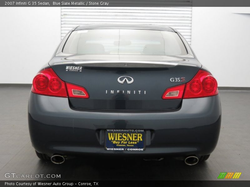 Blue Slate Metallic / Stone Gray 2007 Infiniti G 35 Sedan