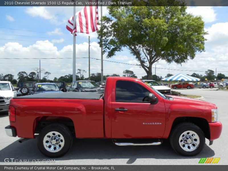 Victory Red / Dark Titanium 2010 Chevrolet Silverado 1500 LS Regular Cab