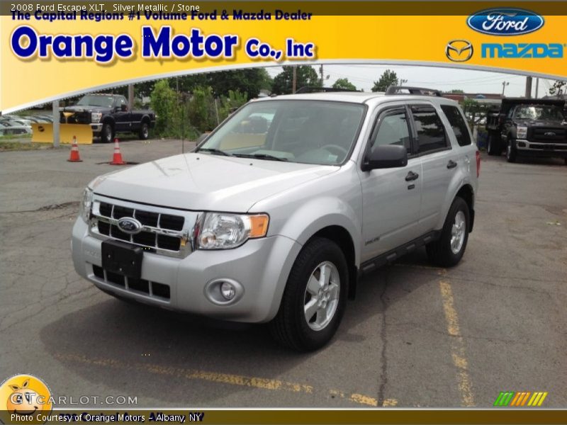 Silver Metallic / Stone 2008 Ford Escape XLT