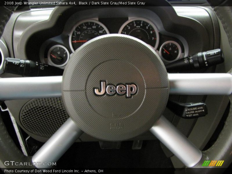 Black / Dark Slate Gray/Med Slate Gray 2008 Jeep Wrangler Unlimited Sahara 4x4