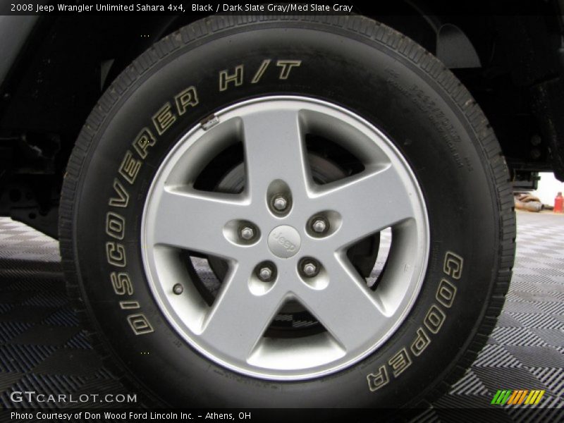Black / Dark Slate Gray/Med Slate Gray 2008 Jeep Wrangler Unlimited Sahara 4x4