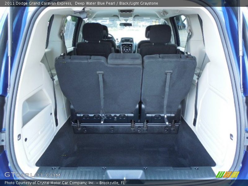 Deep Water Blue Pearl / Black/Light Graystone 2011 Dodge Grand Caravan Express