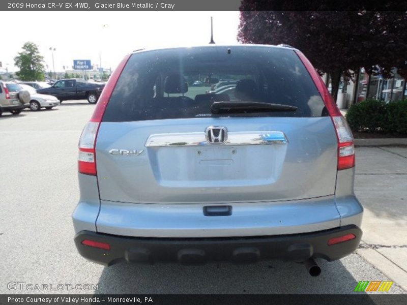 Glacier Blue Metallic / Gray 2009 Honda CR-V EX 4WD
