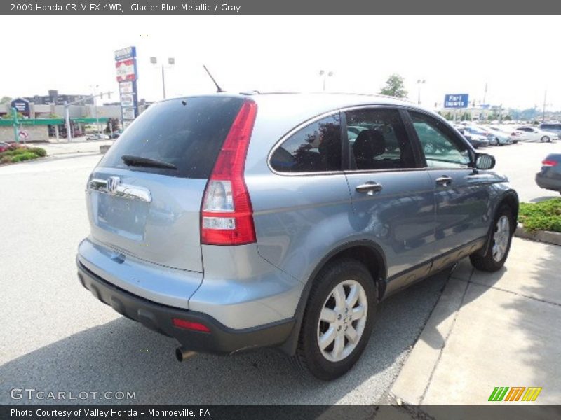 Glacier Blue Metallic / Gray 2009 Honda CR-V EX 4WD