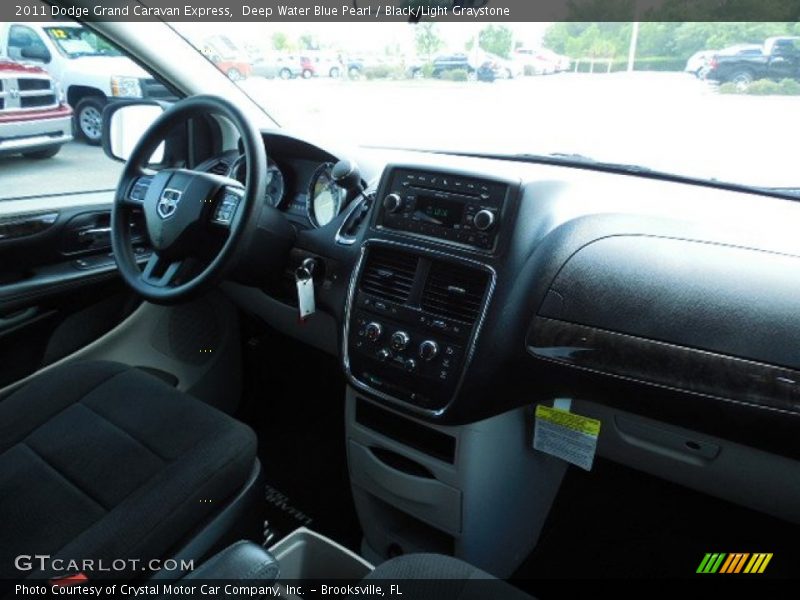 Deep Water Blue Pearl / Black/Light Graystone 2011 Dodge Grand Caravan Express