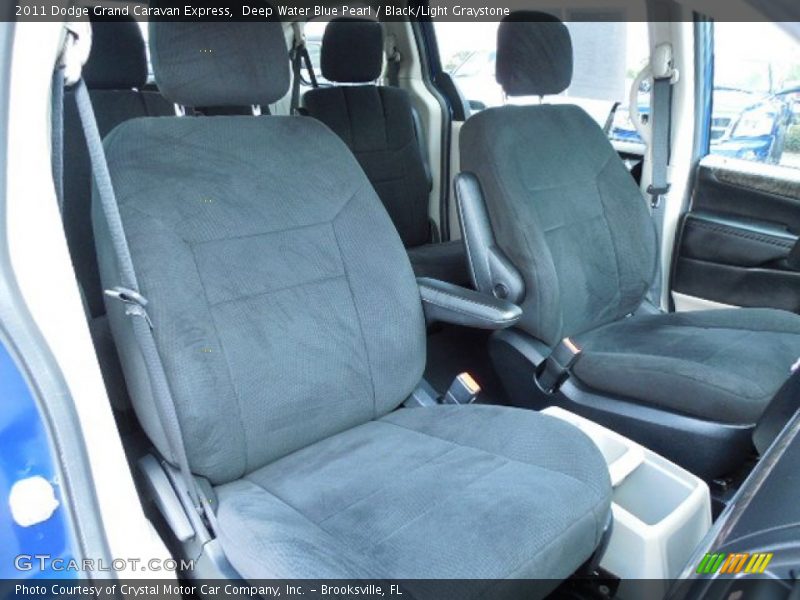 Deep Water Blue Pearl / Black/Light Graystone 2011 Dodge Grand Caravan Express