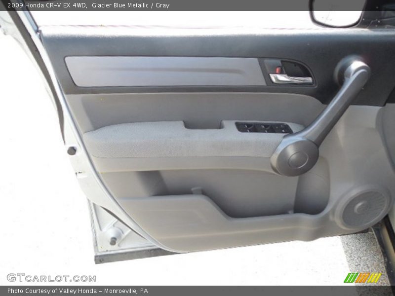 Glacier Blue Metallic / Gray 2009 Honda CR-V EX 4WD