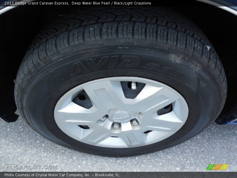Deep Water Blue Pearl / Black/Light Graystone 2011 Dodge Grand Caravan Express