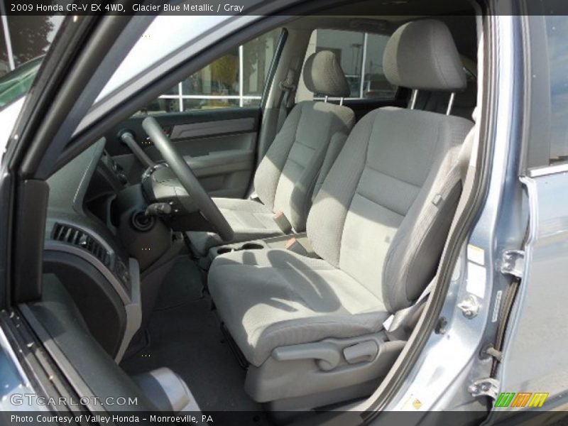 Glacier Blue Metallic / Gray 2009 Honda CR-V EX 4WD