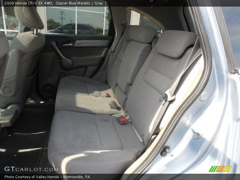 Glacier Blue Metallic / Gray 2009 Honda CR-V EX 4WD