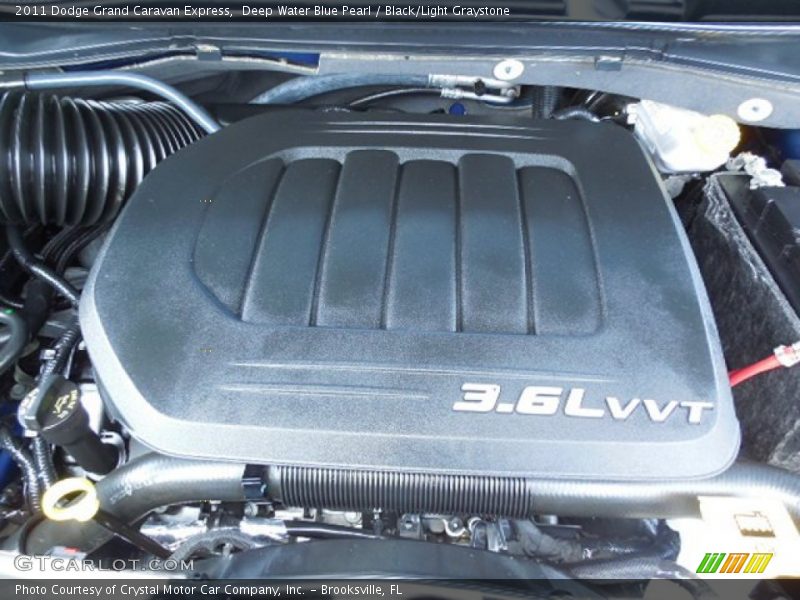 Deep Water Blue Pearl / Black/Light Graystone 2011 Dodge Grand Caravan Express