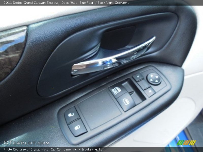 Deep Water Blue Pearl / Black/Light Graystone 2011 Dodge Grand Caravan Express