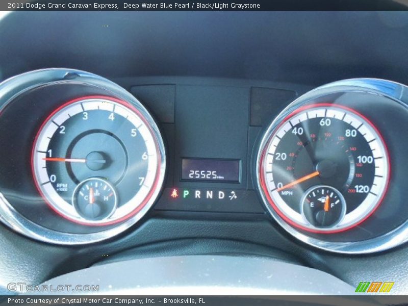 Deep Water Blue Pearl / Black/Light Graystone 2011 Dodge Grand Caravan Express