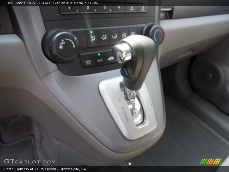 Glacier Blue Metallic / Gray 2009 Honda CR-V EX 4WD