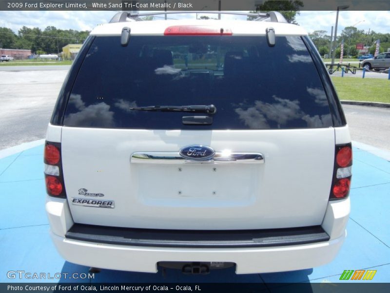 White Sand Tri-Coat Metallic / Black 2009 Ford Explorer Limited