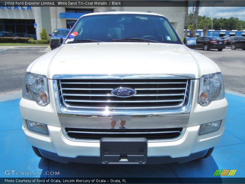 White Sand Tri-Coat Metallic / Black 2009 Ford Explorer Limited