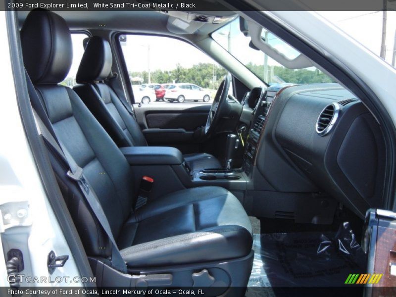 White Sand Tri-Coat Metallic / Black 2009 Ford Explorer Limited
