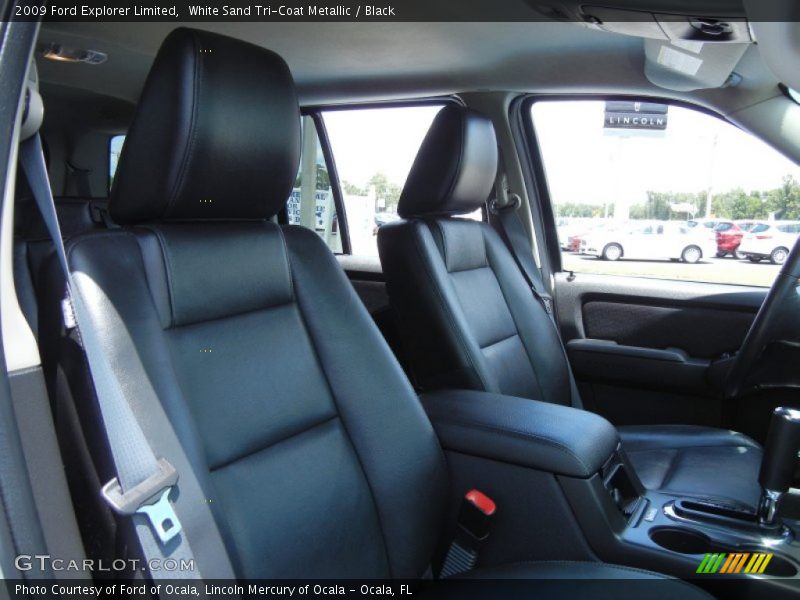 White Sand Tri-Coat Metallic / Black 2009 Ford Explorer Limited