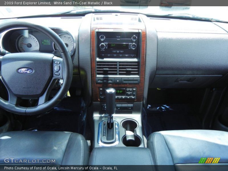 White Sand Tri-Coat Metallic / Black 2009 Ford Explorer Limited