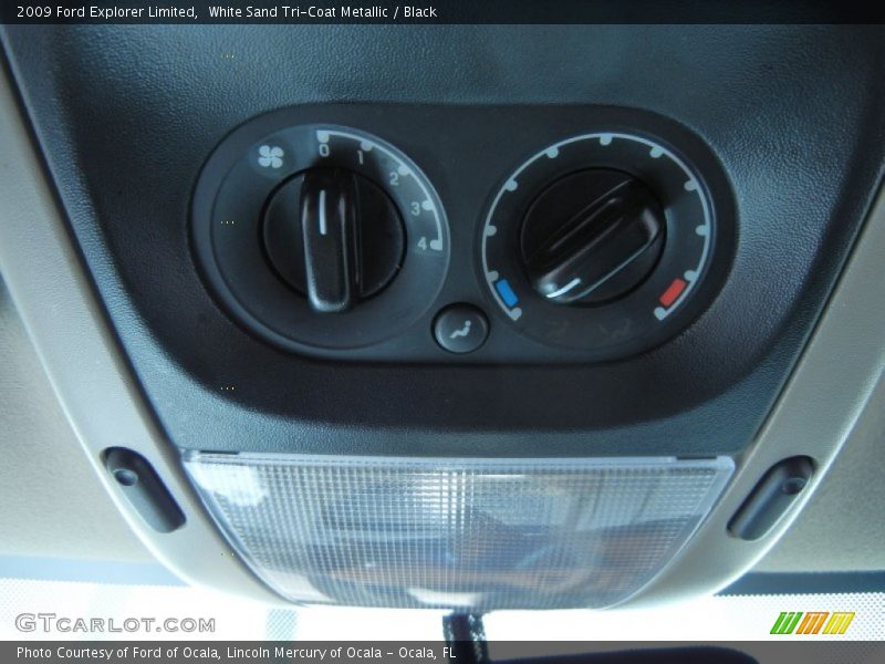 White Sand Tri-Coat Metallic / Black 2009 Ford Explorer Limited