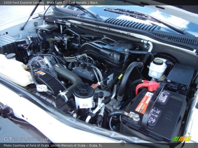 White Sand Tri-Coat Metallic / Black 2009 Ford Explorer Limited