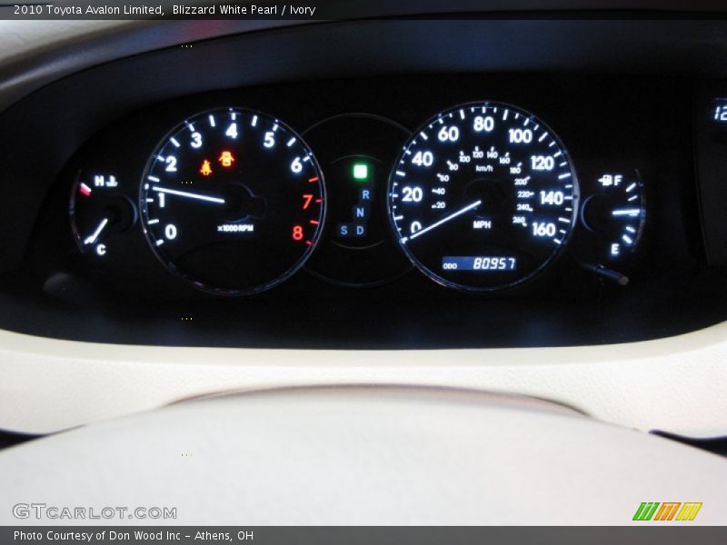 Blizzard White Pearl / Ivory 2010 Toyota Avalon Limited