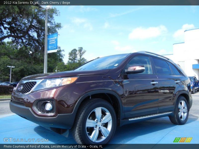 Dark Cherry / Beige 2012 Kia Sorento EX V6