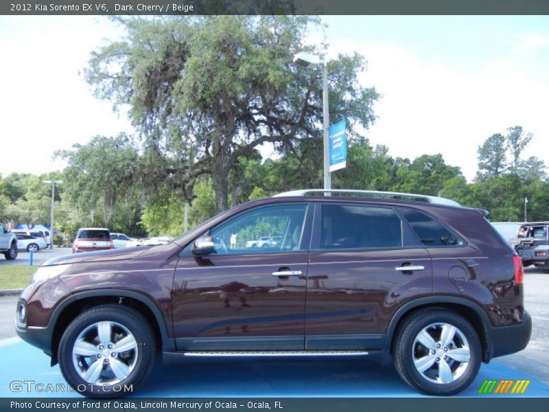 Dark Cherry / Beige 2012 Kia Sorento EX V6