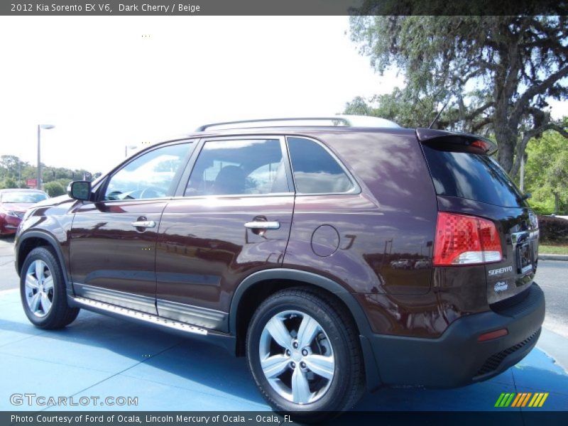 Dark Cherry / Beige 2012 Kia Sorento EX V6