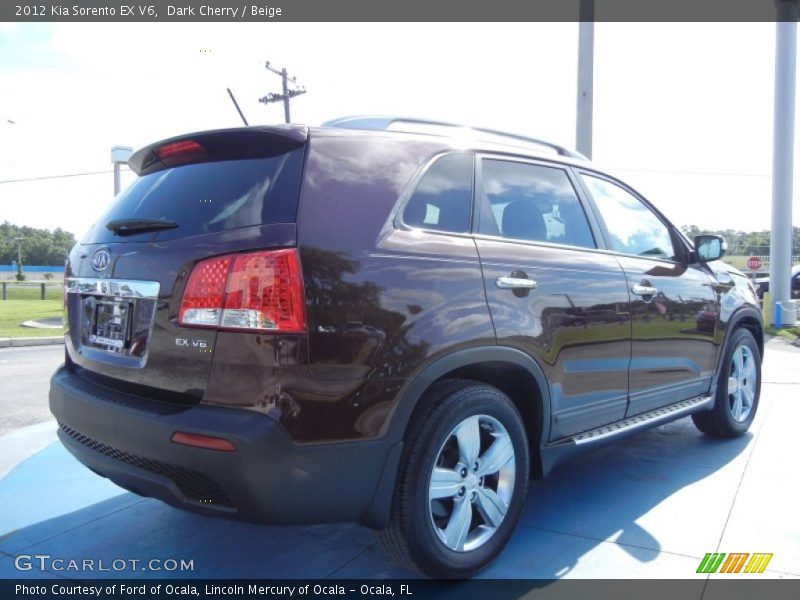 Dark Cherry / Beige 2012 Kia Sorento EX V6