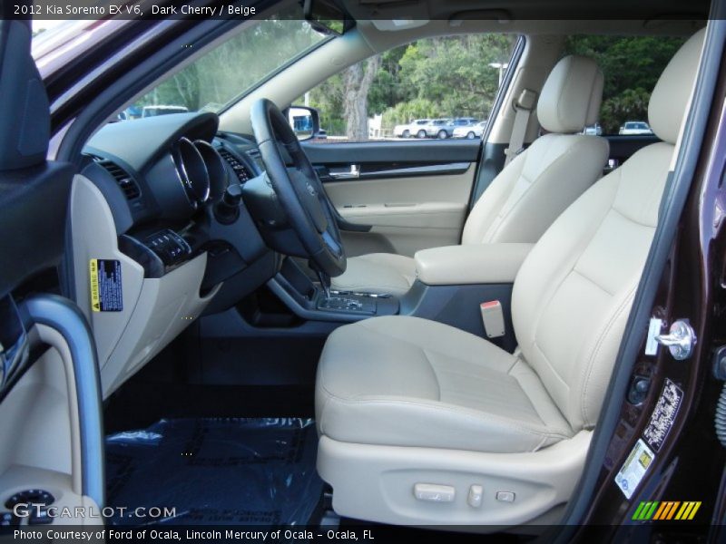 Dark Cherry / Beige 2012 Kia Sorento EX V6