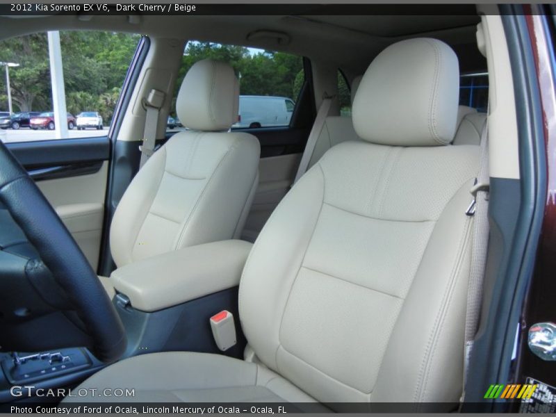 Dark Cherry / Beige 2012 Kia Sorento EX V6