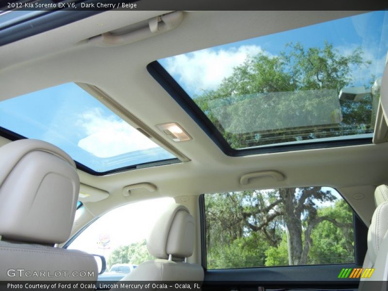 Dark Cherry / Beige 2012 Kia Sorento EX V6