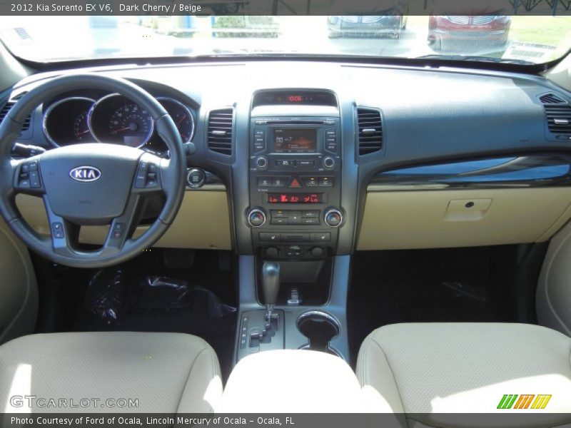 Dark Cherry / Beige 2012 Kia Sorento EX V6