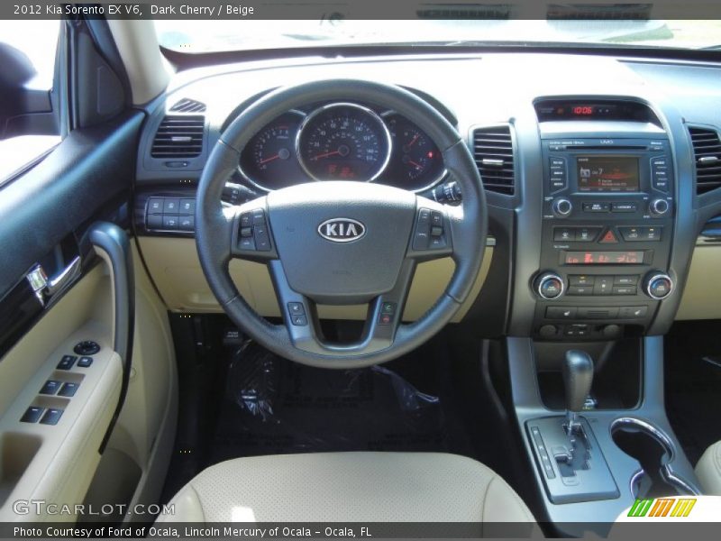 Dark Cherry / Beige 2012 Kia Sorento EX V6