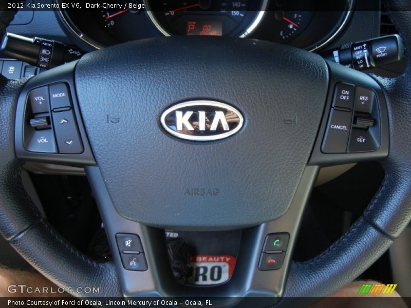 Dark Cherry / Beige 2012 Kia Sorento EX V6