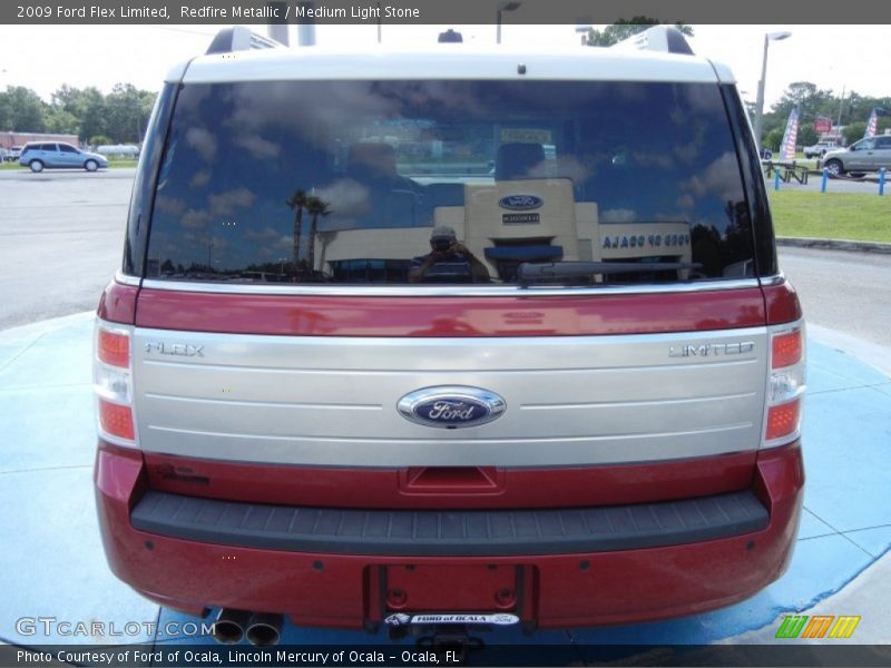 Redfire Metallic / Medium Light Stone 2009 Ford Flex Limited