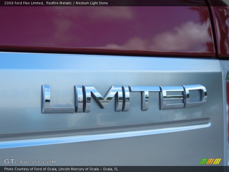Redfire Metallic / Medium Light Stone 2009 Ford Flex Limited