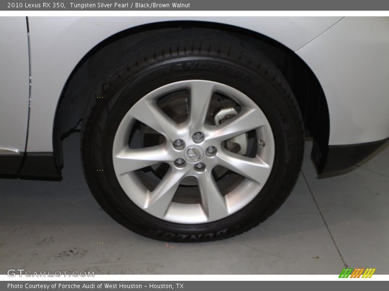 Tungsten Silver Pearl / Black/Brown Walnut 2010 Lexus RX 350
