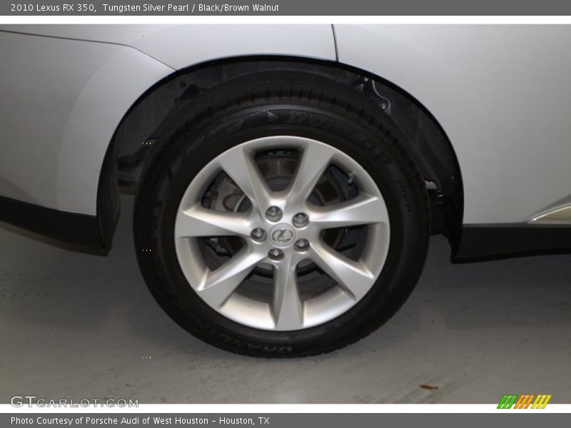 Tungsten Silver Pearl / Black/Brown Walnut 2010 Lexus RX 350