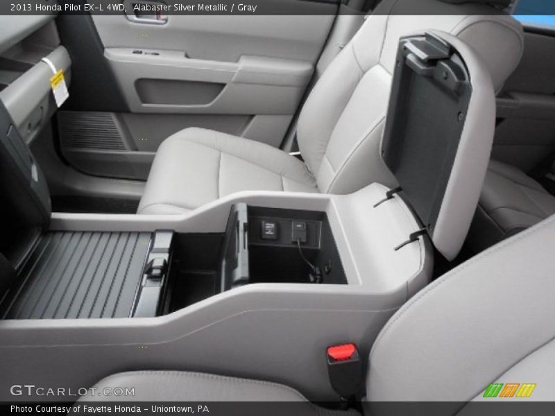 Alabaster Silver Metallic / Gray 2013 Honda Pilot EX-L 4WD