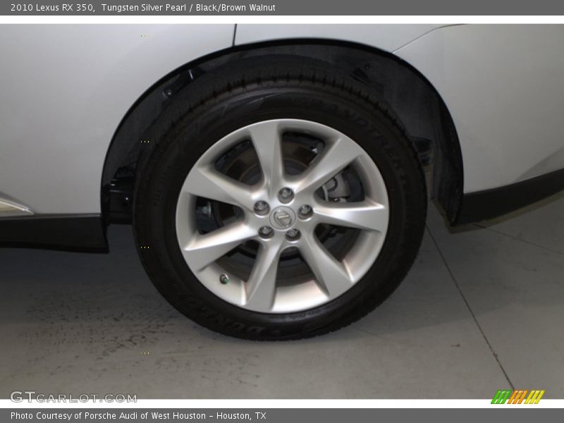 Tungsten Silver Pearl / Black/Brown Walnut 2010 Lexus RX 350