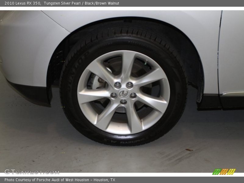 Tungsten Silver Pearl / Black/Brown Walnut 2010 Lexus RX 350